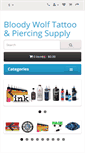 Mobile Screenshot of bloodywolftattoosupply.com